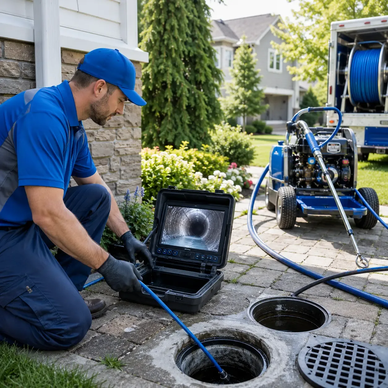 Outdoor drain cleaning professionals serving Santa Anna, TX
