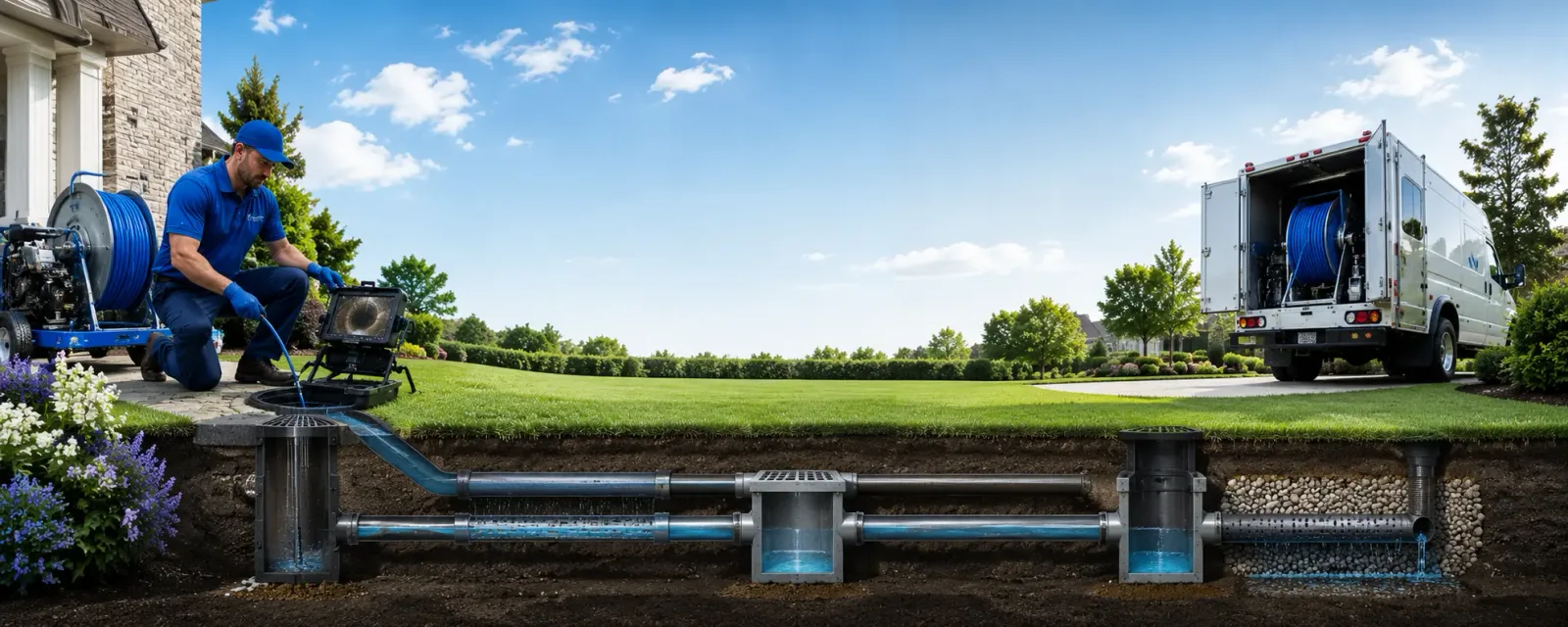 Outdoor drain cleaning information for Santa Anna, TX